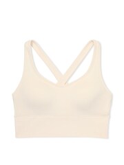 Victoria's Secret PINK White Shell Seamless Sports Bra Top - Image 3 of 3