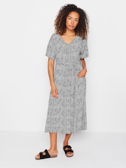 M&Co Black Tie Waist Dress - Image 1 of 1