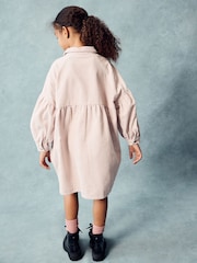 Soft Pink Cord Shirt 100% Cotton Dress (3-16yrs) - Image 4 of 8