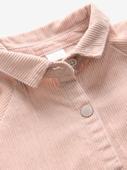Soft Pink Cord Shirt 100% Cotton Dress (3-16yrs) - Image 7 of 8