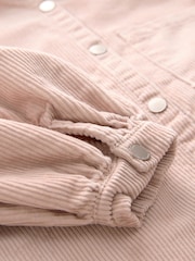 Soft Pink Cord Shirt 100% Cotton Dress (3-16yrs) - Image 8 of 8