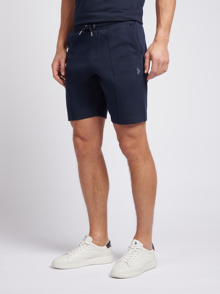 U.S. Polo Assn. Blue Mens Classic Fit Pintuck Shorts - Image 1 of 7