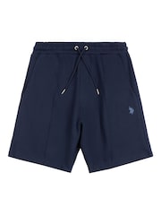 U.S. Polo Assn. Blue Mens Classic Fit Pintuck Shorts - Image 5 of 7
