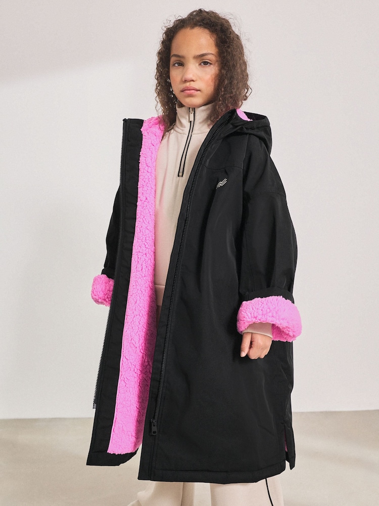 Black Waterproof Changing Robe (3-16yrs) - Image 1 of 11