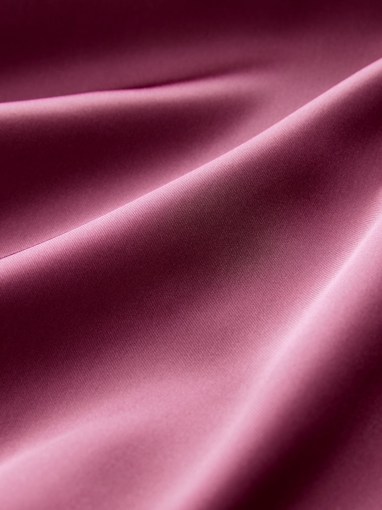 Mauve Pink Satin Midi Skirt - Image 8 of 8
