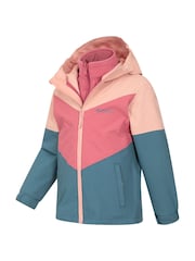 Mountain Warehouse Pink Lightning II Kids 3-in-1 Waterproof Jacket - Image 1 of 5