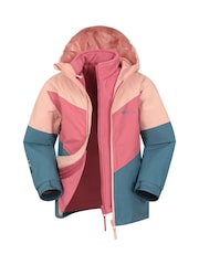 Mountain Warehouse Pink Lightning II Kids 3-in-1 Waterproof Jacket - Image 5 of 5