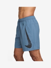 Nike Blue Form Swoosh Dri-FIT 7 inch Unlined Versatile Shorts - Image 3 of 4
