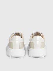 Calvin Klein White Cupsole Lace-Up Leather Sneakers - Image 7 of 7