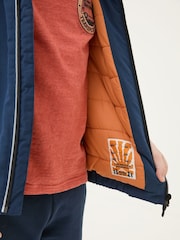 FatFace Archie Navy Blue Hooded Padded Jacket - Image 3 of 5
