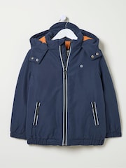 FatFace Archie Navy Blue Hooded Padded Jacket - Image 4 of 5
