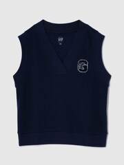 Gap Blue Vintage Soft Oversized Vest - Image 1 of 2