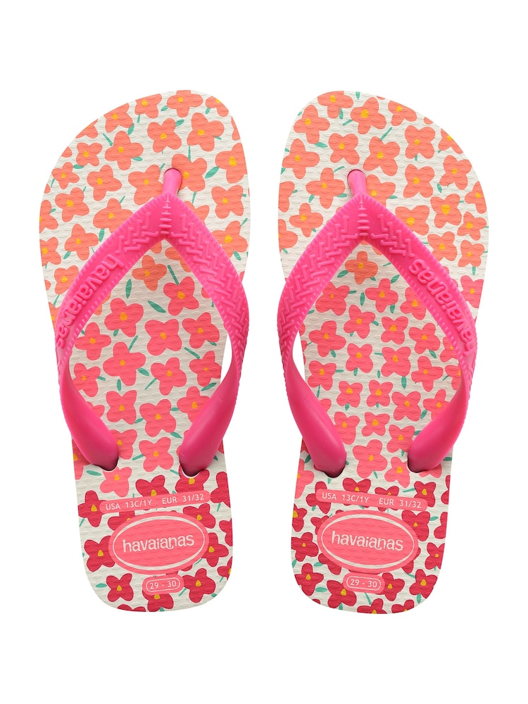 Havaianas Kids Pink Flores Sandals - Image 2 of 7