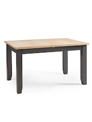 Julian Bowen Dark Grey Oak Bordeaux Extending  Dining Table - Image 2 of 6