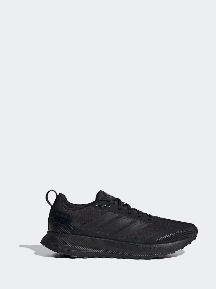 adidas Black/Grey Run Falcon Trainers - Image 1 of 11