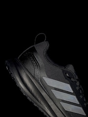 adidas Black/Grey Run Falcon Trainers - Image 11 of 11