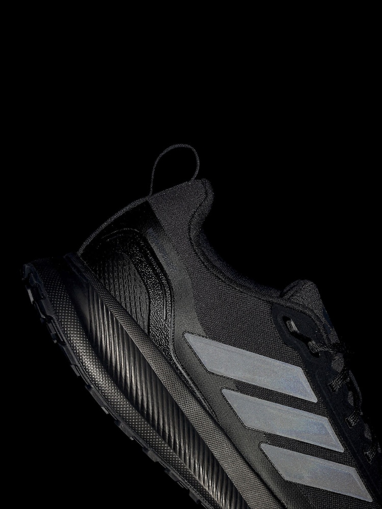 adidas Black/Grey Run Falcon Trainers - Image 11 of 11