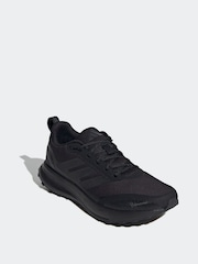 adidas Black/Grey Run Falcon Trainers - Image 3 of 11