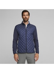 Puma Blue Golf Frost Quilted Mens Jacket - Image 1 of 6
