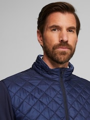 Blau - Puma Golf Frost Quilted Mens Jacket - Bild 9 von 10