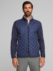 Blau - Puma Golf Frost Quilted Mens Jacket - Bild 10 von 10