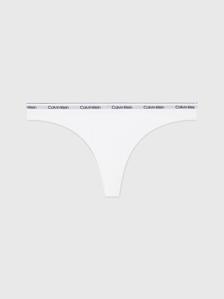 Calvin Klein White Logo Single Thong - Image 4 of 4