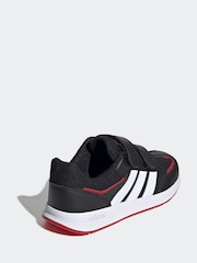 adidas Black/Red Kids Tensaur Switch Trainers - Image 4 of 8