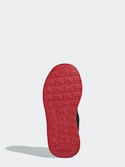 adidas Black/Red Kids Tensaur Switch Trainers - Image 6 of 8