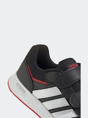 adidas Black/Red Kids Tensaur Switch Trainers - Image 7 of 8