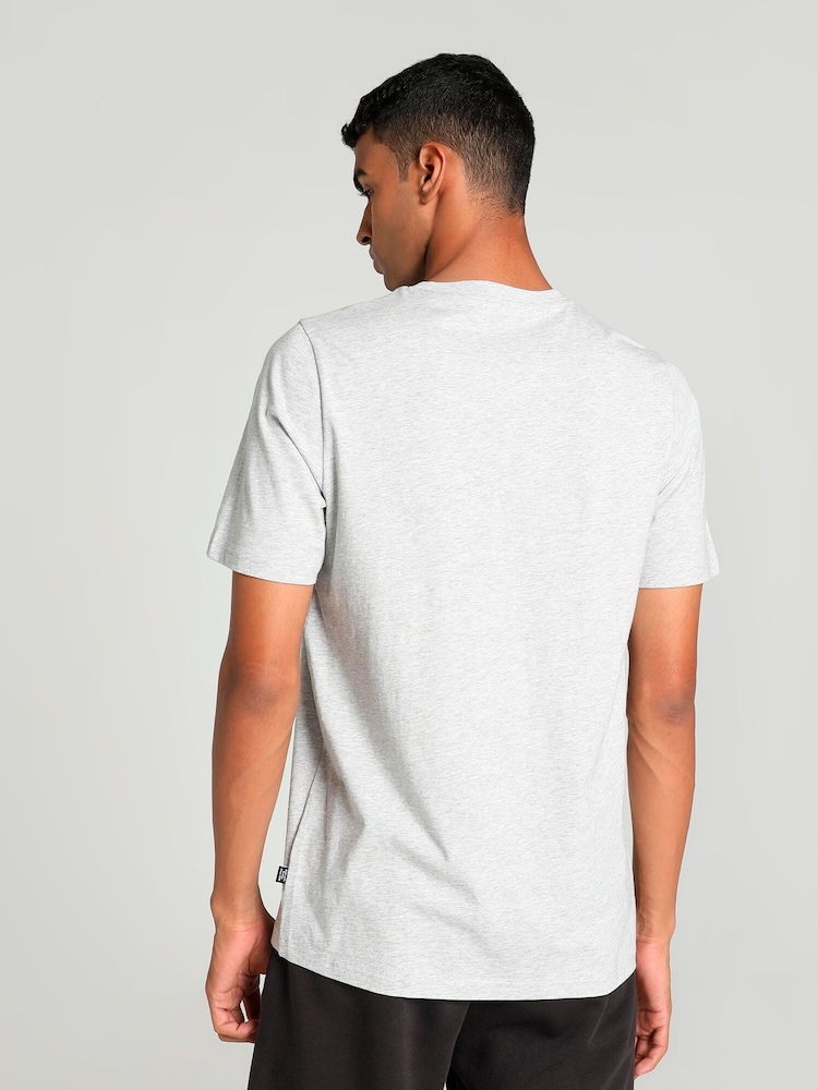 Puma Grey Mens GRAPHICS Box 100% Cotton T-Shirt - Image 2 of 8