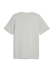 Puma Grey Mens GRAPHICS Box 100% Cotton T-Shirt - Image 7 of 8