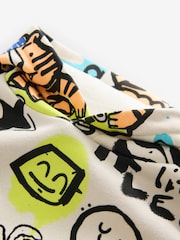 White Graffiti Character Hoodie and Carpenter Joggers Set (3mths-7yrs) - Image 9 of 9