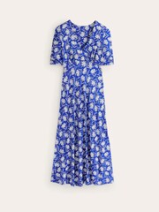 Boden Blue Rebecca Jersey Midi Tea Dress - Image 6 of 6
