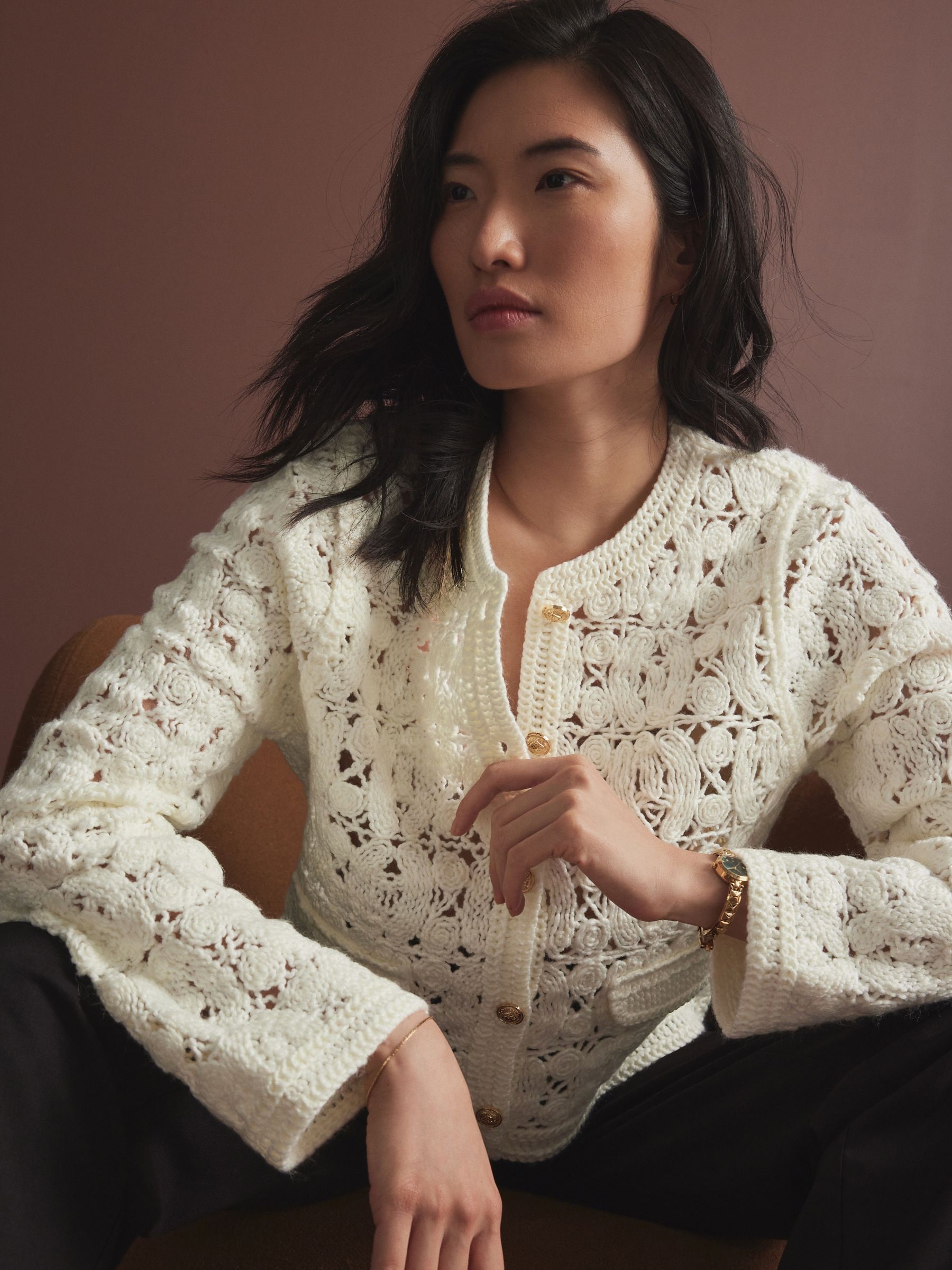 Knitting PATTERN- Fern Sweater/handknit Malabrigo Rios