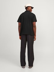 JACK & JONES Black Toweling Cuban Collar Short Sleeve Shirt - Image 2 of 7