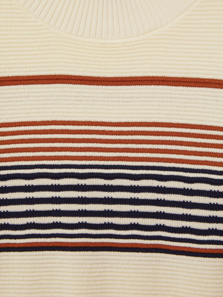 Reiss Camel Remi 13-14 yrs Knitted Striped Skater Dress - Image 4 of 4 Reiss Camel Remi 13-14 yrs Knitted Striped Skater Dress - Image 4 of 4