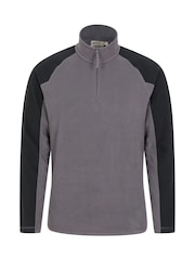 Mountain Warehouse Light Grey Mens Ashbourne II Half Zip Fleece - Image 1 of 3