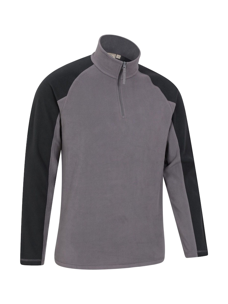 Mountain Warehouse Light Grey Mens Ashbourne II Half Zip Fleece - Image 2 of 3