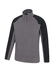Mountain Warehouse Light Grey Mens Ashbourne II Half Zip Fleece - Image 3 of 3