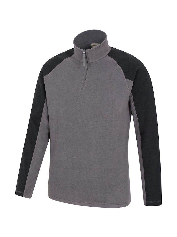 Mountain Warehouse Light Grey Mens Ashbourne II Half Zip Fleece - Image 3 of 3