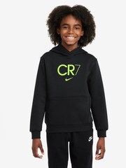 Nike Black Dri-FIT Club Fleece CR7 Training Hoodie - Image 1 of 3