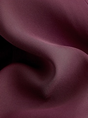 Burgundy - Avslappnad Ruched Sleeve Kavaj - Bild 6 av 6
