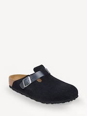 Birkenstock Navy Boston Suede Clogs - Image 2 of 3