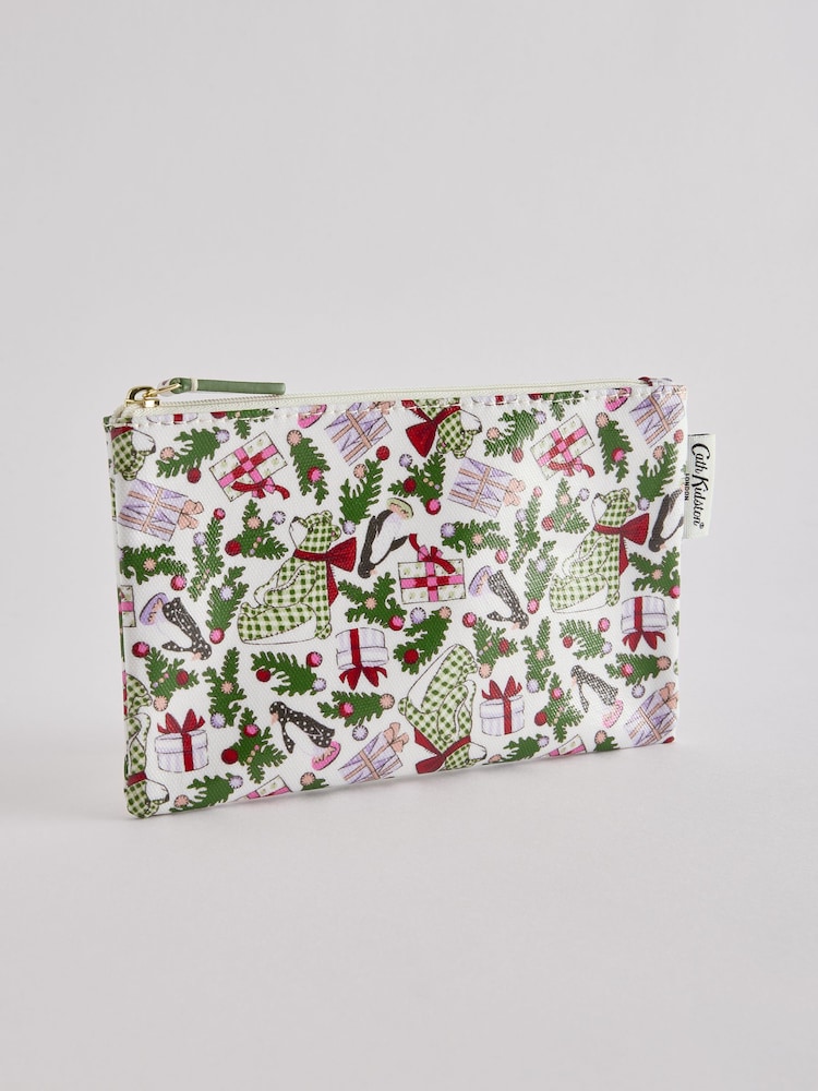 Cath Kidston Christmas Zip-Up 100% Cotton Purse - Image 1 of 5