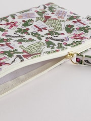 Cath Kidston Christmas Zip-Up 100% Cotton Purse - Image 3 of 5