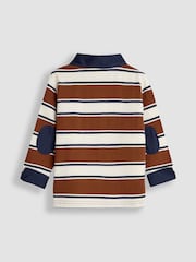 JoJo Maman Bébé Brown Stripe Rugby Top - Image 2 of 3
