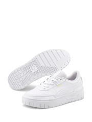 Puma White Cali Trainers - Image 3 of 6