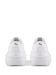 Puma White Cali Trainers - Image 5 of 6