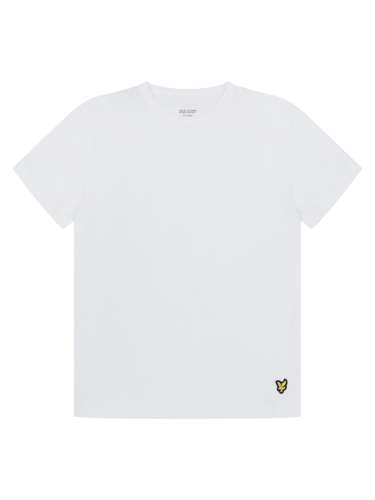 Lyle & Scott White Onyx Boys T-Shirt & Cuffed Shorts Set - Image 2 of 6