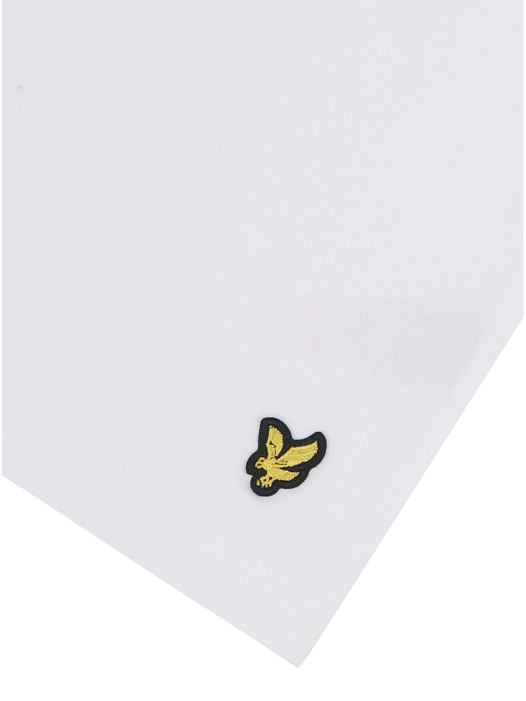 Lyle & Scott White Onyx Boys T-Shirt & Cuffed Shorts Set - Image 3 of 6